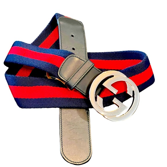 Gucci Canvas Web GG Belt 90/36 - Picture 2 of 5